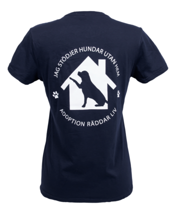 Dam T-shirt "Adoption Räddar Liv" Blå
