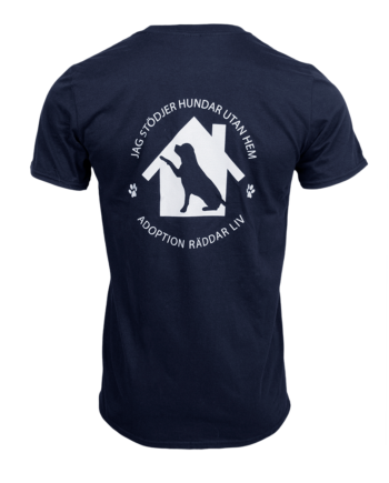 Herr T-shirt "Adoption Räddar Liv" Blå