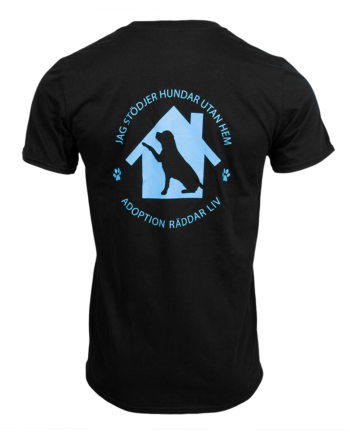 Herr T-shirt "Adoption Räddar Liv" Svart