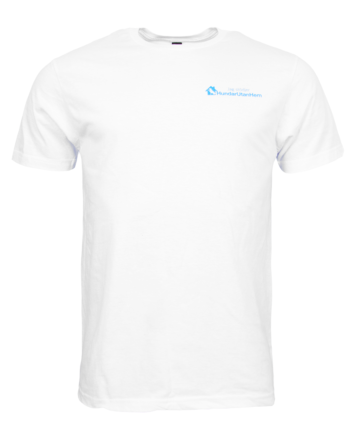 Herr T-shirt "Jag stödjer Hundar Utan Hem" Vit